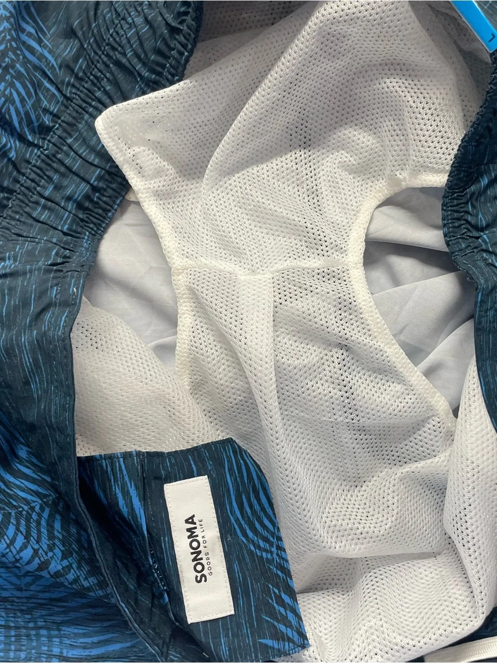 NWT Sonoma Flexwear Board Shorts Men’s Large Blue Quick Dry Stretch Swim Trunks